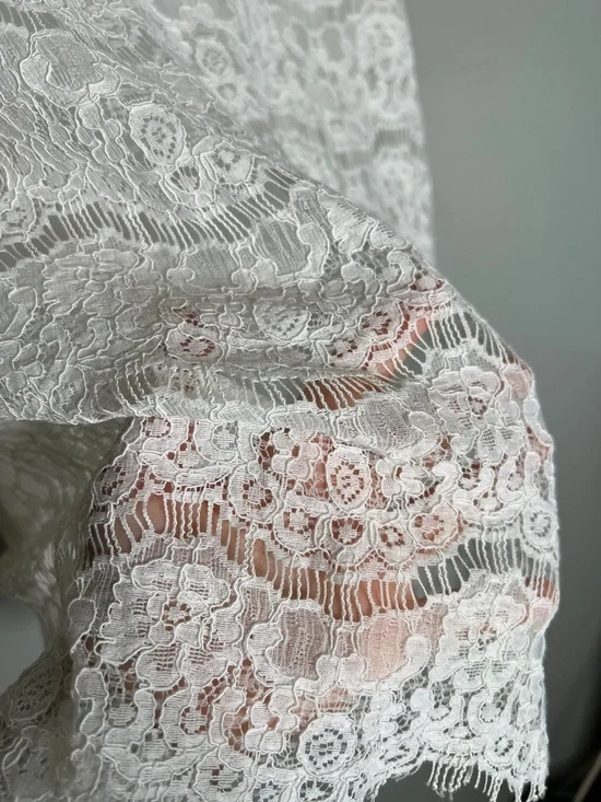 Lulus Take Me To Brunch Ivory Lace Shift Dress size Small - Picture 7 of 7